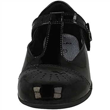 Zapatos Con Tira En T Para Niñas Con Detalles Láser Scala Spirit K Negro Clarks