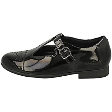 Zapatos Con Tira En T Para Niñas Con Detalles Láser Scala Spirit K Negro Clarks