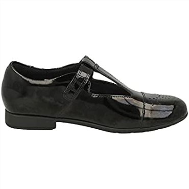 Zapatos Con Tira En T Para Niñas Con Detalles Láser Scala Spirit K Negro Clarks