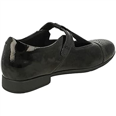 Zapatos Con Tira En T Para Niñas Con Detalles Láser Scala Spirit K Negro Clarks