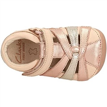 Zapatos De Niñas 2 Niño Little Mae Oro Rosa Clarks