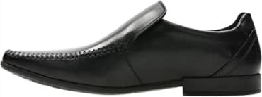 Zapatos Negros De Piel Cosida Con Glement De Clarks