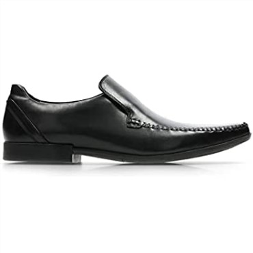 Zapatos Negros De Piel Cosida Con Glement De Clarks