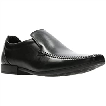 Zapatos Negros De Piel Cosida Con Glement De Clarks