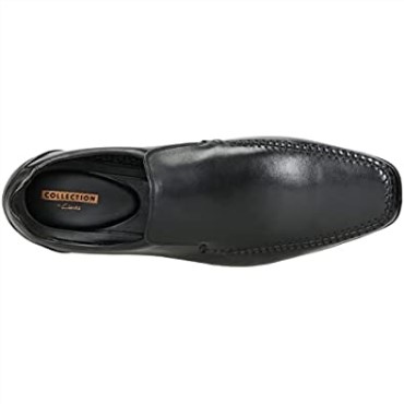 Zapatos Negros De Piel Cosida Con Glement De Clarks