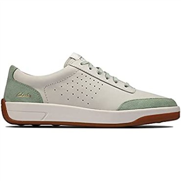 Zapatillas Casual De Mujer Clarks Hero Air Lace Verde Blanco