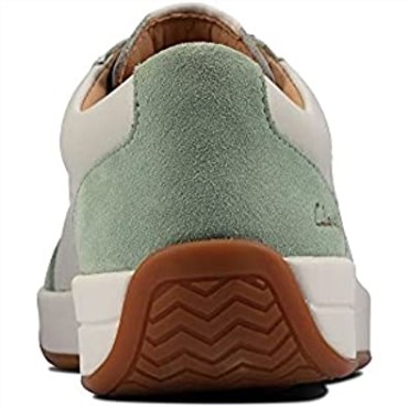 Zapatillas Casual De Mujer Clarks Hero Air Lace Verde Blanco