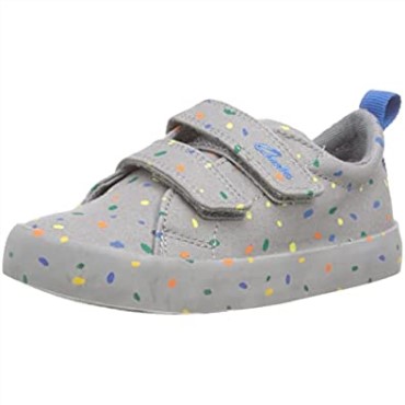 Zapatilla Niño Clarks Foxing Print T Lona Gris