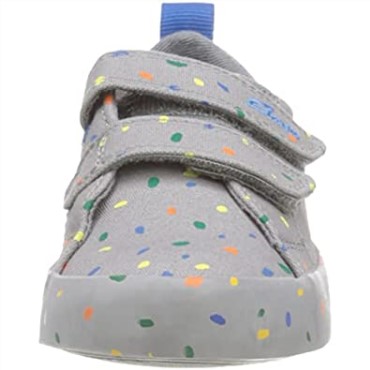 Zapatilla Niño Clarks Foxing Print T Lona Gris