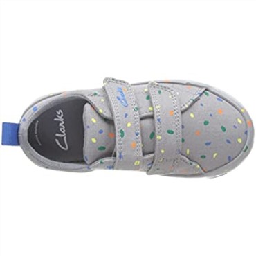 Zapatilla Niño Clarks Foxing Print T Lona Gris