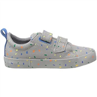 Zapatilla Niño Clarks Foxing Print T Lona Gris