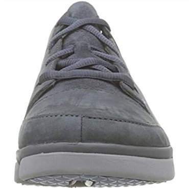 Zapatillas Bajas Tri-turn De Mujer Clarks De Nobuk Gris Gris Oscuro
