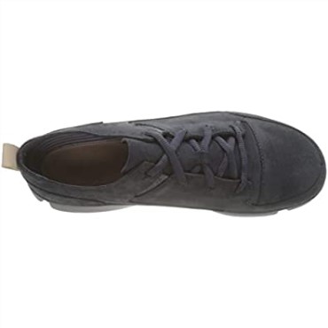 Zapatillas Bajas Tri-turn De Mujer Clarks De Nobuk Gris Gris Oscuro