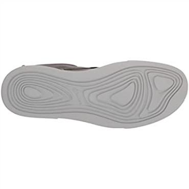 Zapatillas Bajas Gereld De Hombre En Piel Gris Clarks