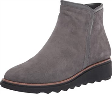 Botas De Moda Para Mujer Sharon Heights De Clarks En Ante Gris