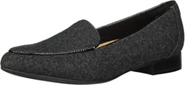 Mocasines De Tweed Gris Clarks Para Niña Un Blush