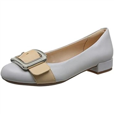 Azul Hielo Azul Clarks Señoras Resbalón En Zapatos De Tacón Bajo Rosabella Faye