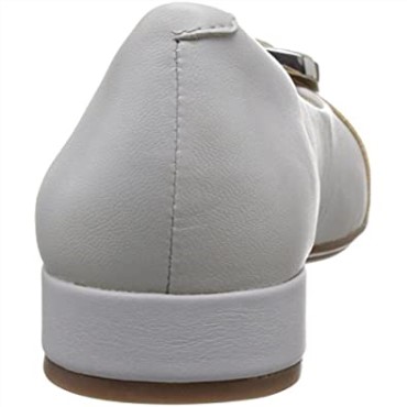 Azul Hielo Azul Clarks Señoras Resbalón En Zapatos De Tacón Bajo Rosabella Faye