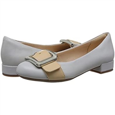 Azul Hielo Azul Clarks Señoras Resbalón En Zapatos De Tacón Bajo Rosabella Faye