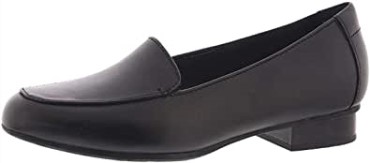 Mocasines De Mujer Juliet Lora Anchos Clarks Negro