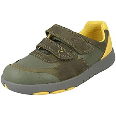 Zapatillas Casual Niño Clarks Caqui Verde Combi 'rex Quest K'