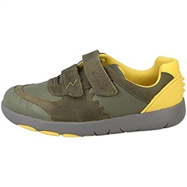 Zapatillas Casual Niño Clarks Caqui Verde Combi 'rex Quest K'