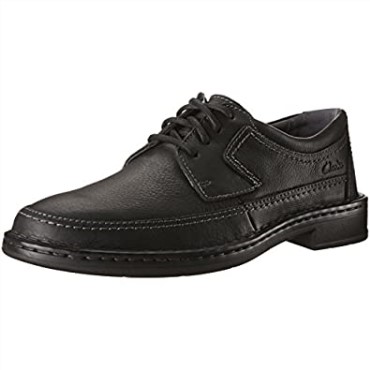 Kyros Edge Hombre Cuero Marrón Vestido Casual Con Cordones Zapatos Oxfords Clarks Marrón