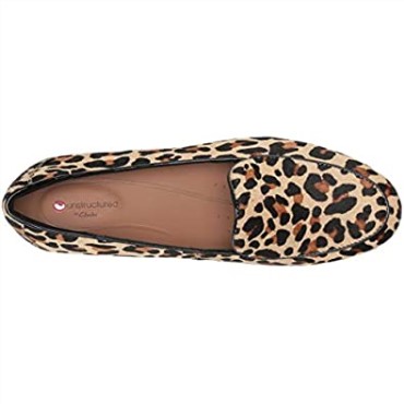 Leopardo Po Ny Pelo Cuero Clarks Un Blush Easy Loafer Mujer