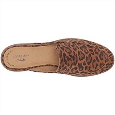 Zueco Trish Plant De Mujer Con Estampado De Leopardo De Clarks