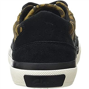 Zapatillas Clarks Aceley Con Cordones De Ante Leopardo Para Mujer