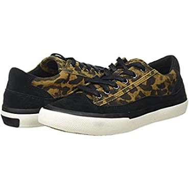 Zapatillas Clarks Aceley Con Cordones De Ante Leopardo Para Mujer