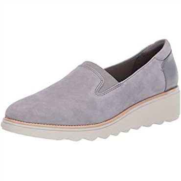 Mocasines Mujer Clarks Sharon Dolly Ante Gris Claro