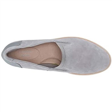 Mocasines Mujer Clarks Sharon Dolly Ante Gris Claro