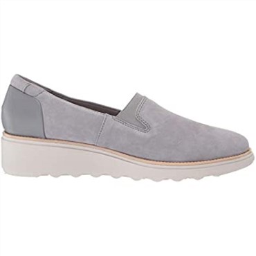 Mocasines Mujer Clarks Sharon Dolly Ante Gris Claro