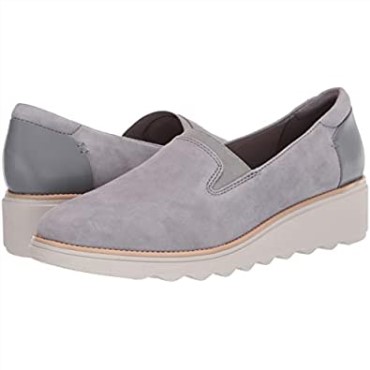 Mocasines Mujer Clarks Sharon Dolly Ante Gris Claro