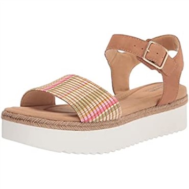 Sandalias Planas Lana Shore Para Mujer De Clarks En Combinación De Color Canela Claro