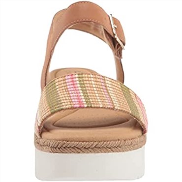Sandalias Planas Lana Shore Para Mujer De Clarks En Combinación De Color Canela Claro