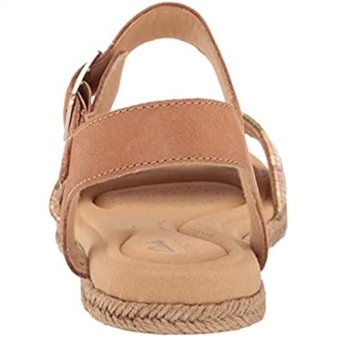 Sandalias Planas Lana Shore Para Mujer De Clarks En Combinación De Color Canela Claro