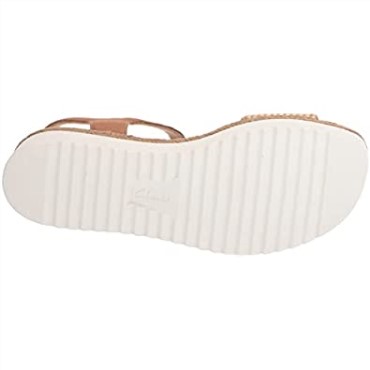 Sandalias Planas Lana Shore Para Mujer De Clarks En Combinación De Color Canela Claro