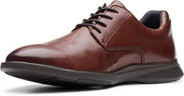 Caoba Ny Cuero Clarks Hombres Un Lipari Park Zapatos