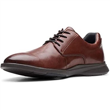 Caoba Ny Cuero Clarks Hombres Un Lipari Park Zapatos