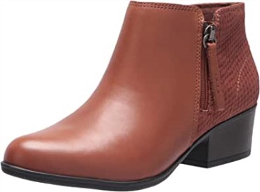 Botines Clarks Adreena Hope Cuero Caoga Ny Para Mujer