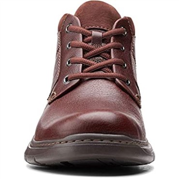 Mahoga Ny Cuero Caído Para Hombre Un Brawley Up Bota Clarks