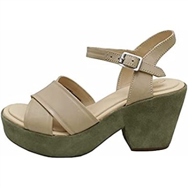 Maritsa70 Strap Sandalias Mujer Tacón Clarks Taupe Combi