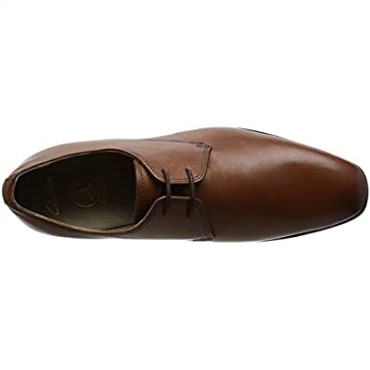 Derby Clarks De Hombre Amieson Walk Cuero Marrón Bronceado