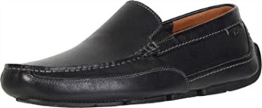 Mocasines Ashmont Step Driving Style Para Hombre Clarks Negro Piel Abatanada