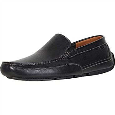 Mocasines Ashmont Step Driving Style Para Hombre Clarks Negro Piel Abatanada