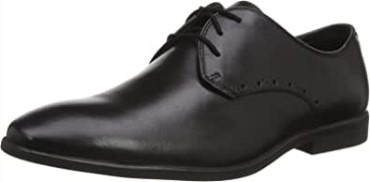 Zapatos Planos De Hombre Bampton Park Oxford Clarks Cuero Negro