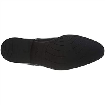 Zapatos Planos De Hombre Bampton Park Oxford Clarks Cuero Negro