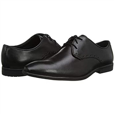 Zapatos Planos De Hombre Bampton Park Oxford Clarks Cuero Negro